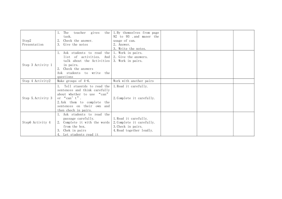 初中英语七下-教案-Moudle 2 What can you do Unit 3 Language in use教案1 （新版）外研版.doc_第2页