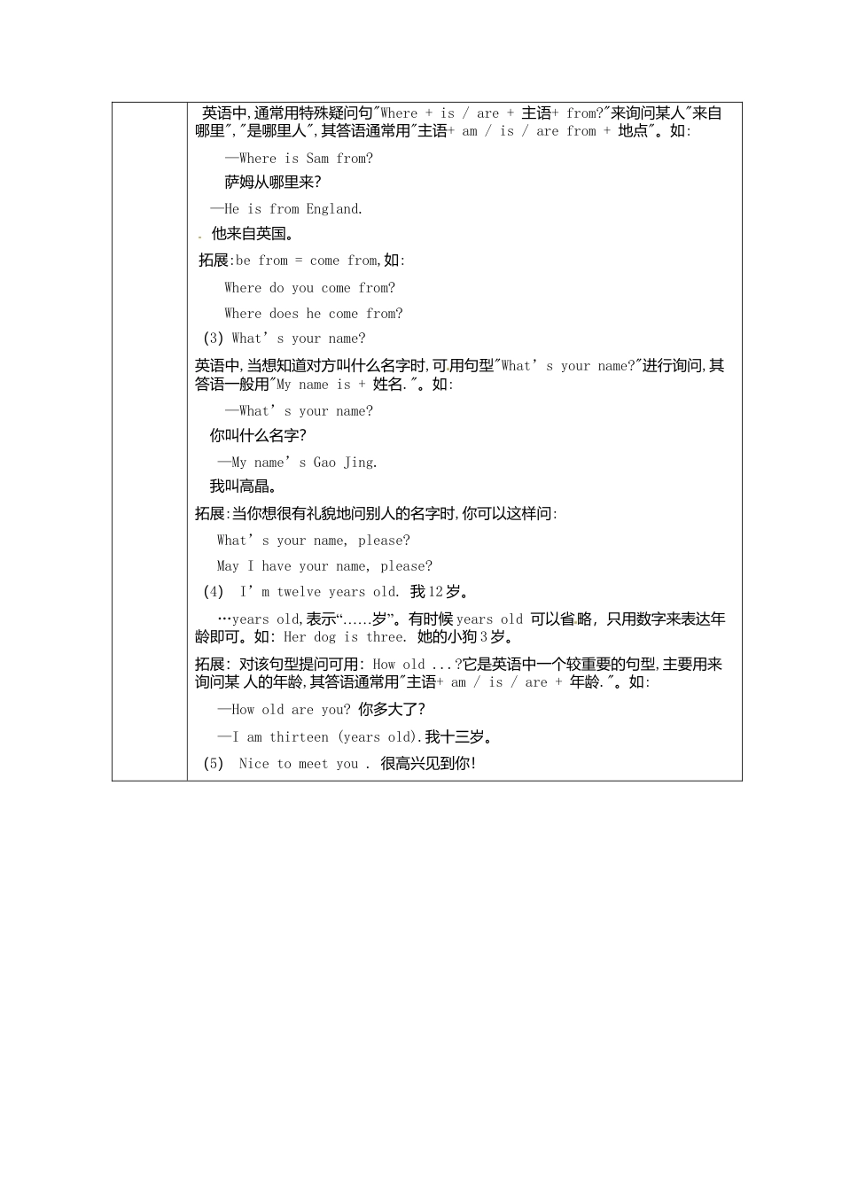 七年级英语上册 M1-1 My classmates教案 （新版）外研版.doc_第2页