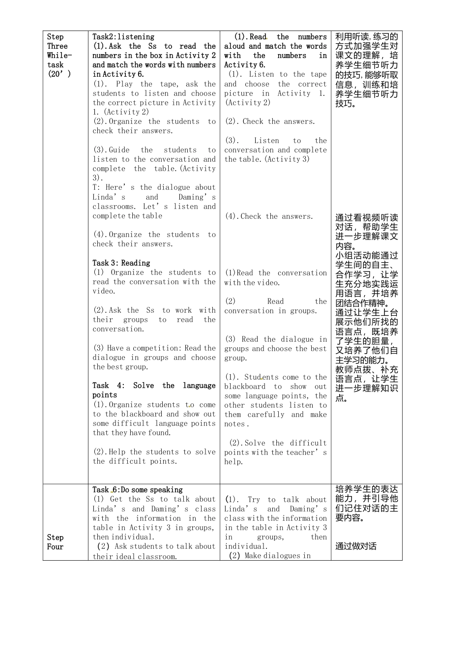 七年级英语上册 Module 3 Unit 1 There are thirty students in my class教案 （新版）外研版.doc_第2页