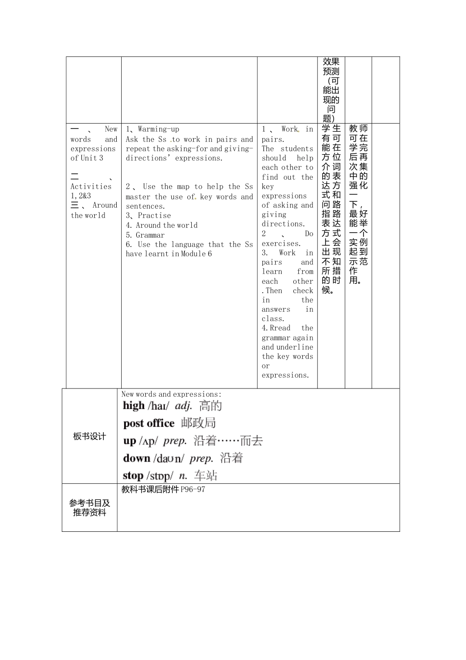 七年级英语下册Module+6+Around+town+Unit+3+Language+in+use教案（新外研版）.doc_第2页