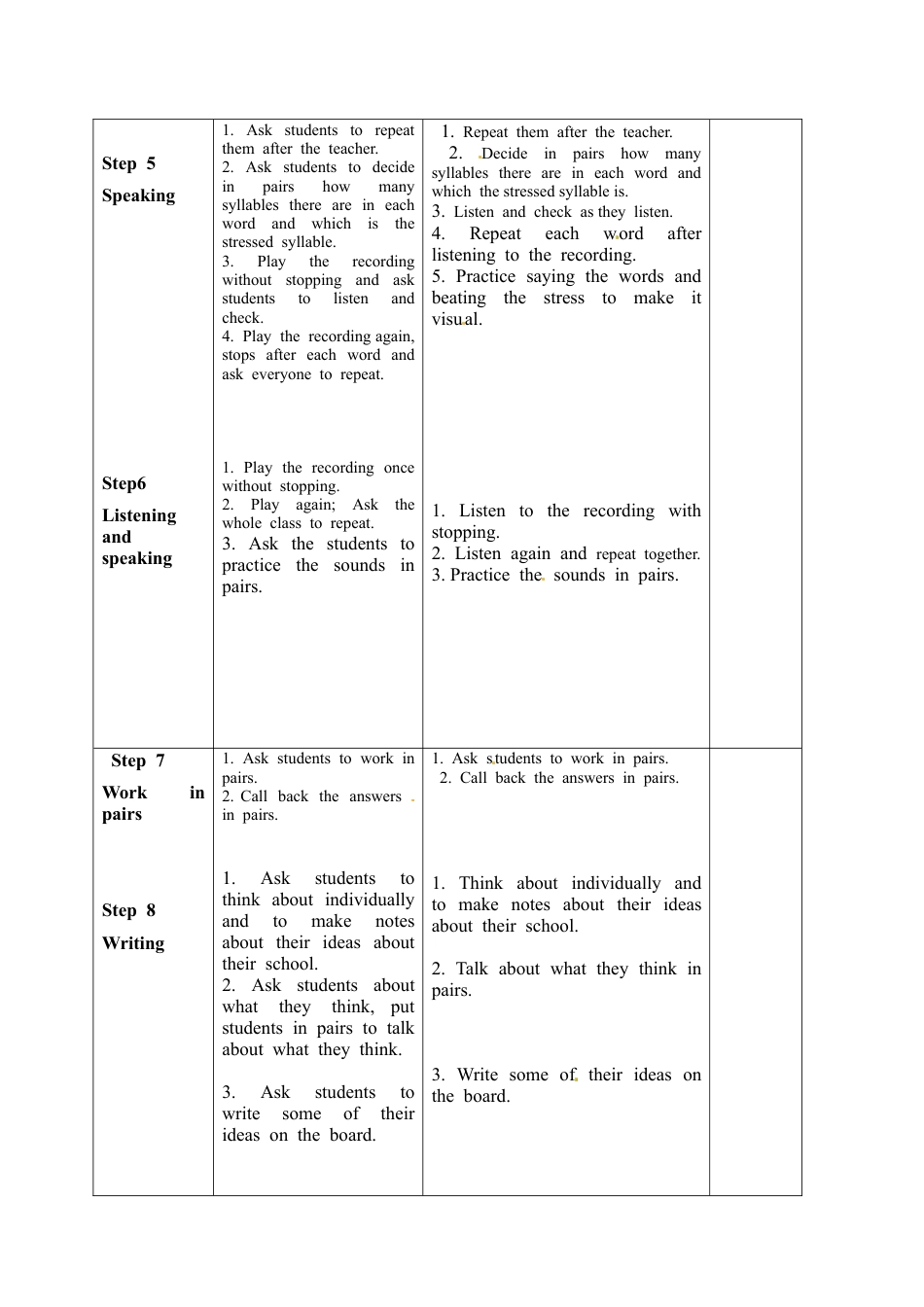 七年级英语下册教案：M4U1七、下.doc_第3页