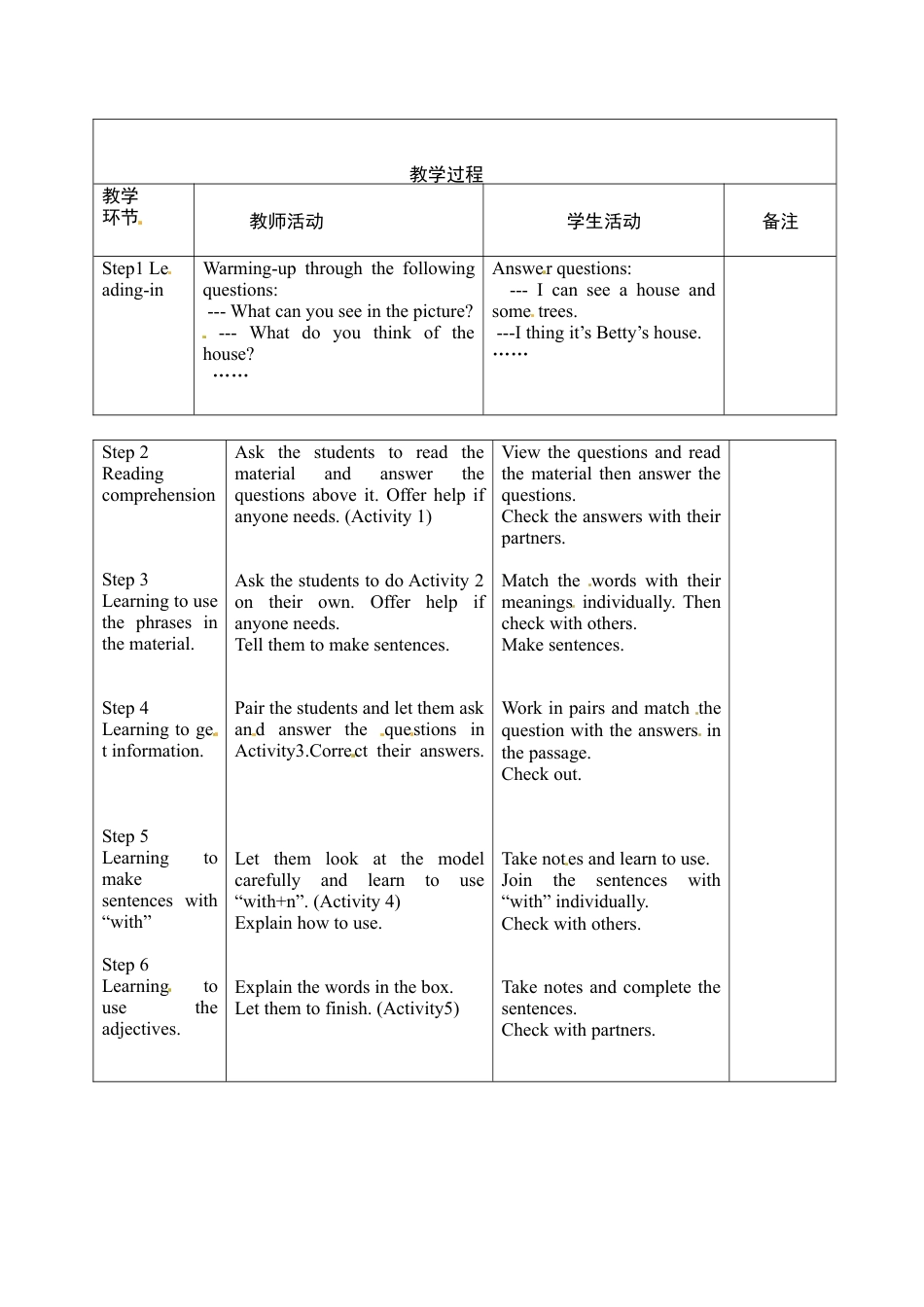 七年级英语下册教案：M7u2七、下.doc_第2页