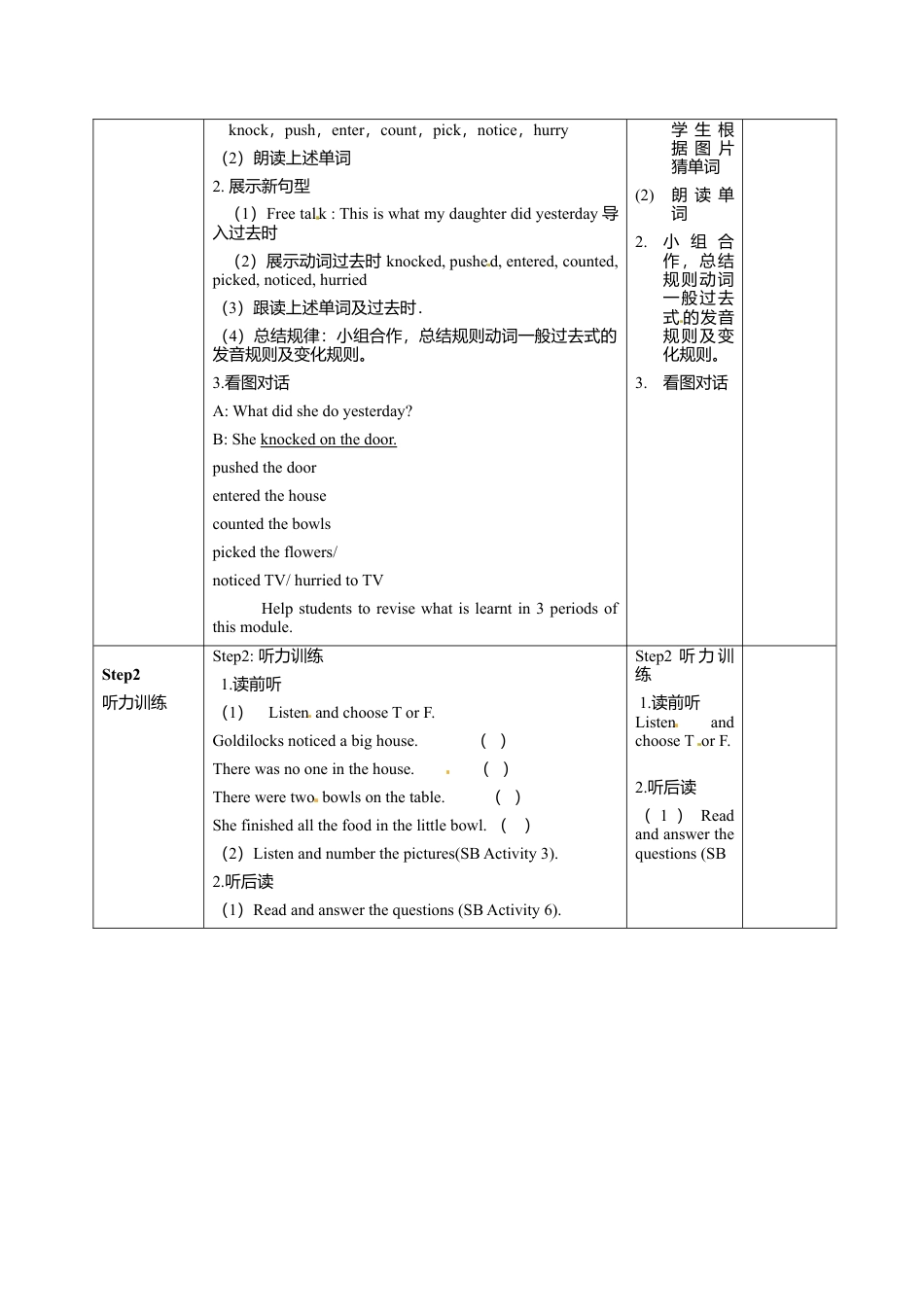 七年级英语下册教案：M8U1七、下.doc_第2页