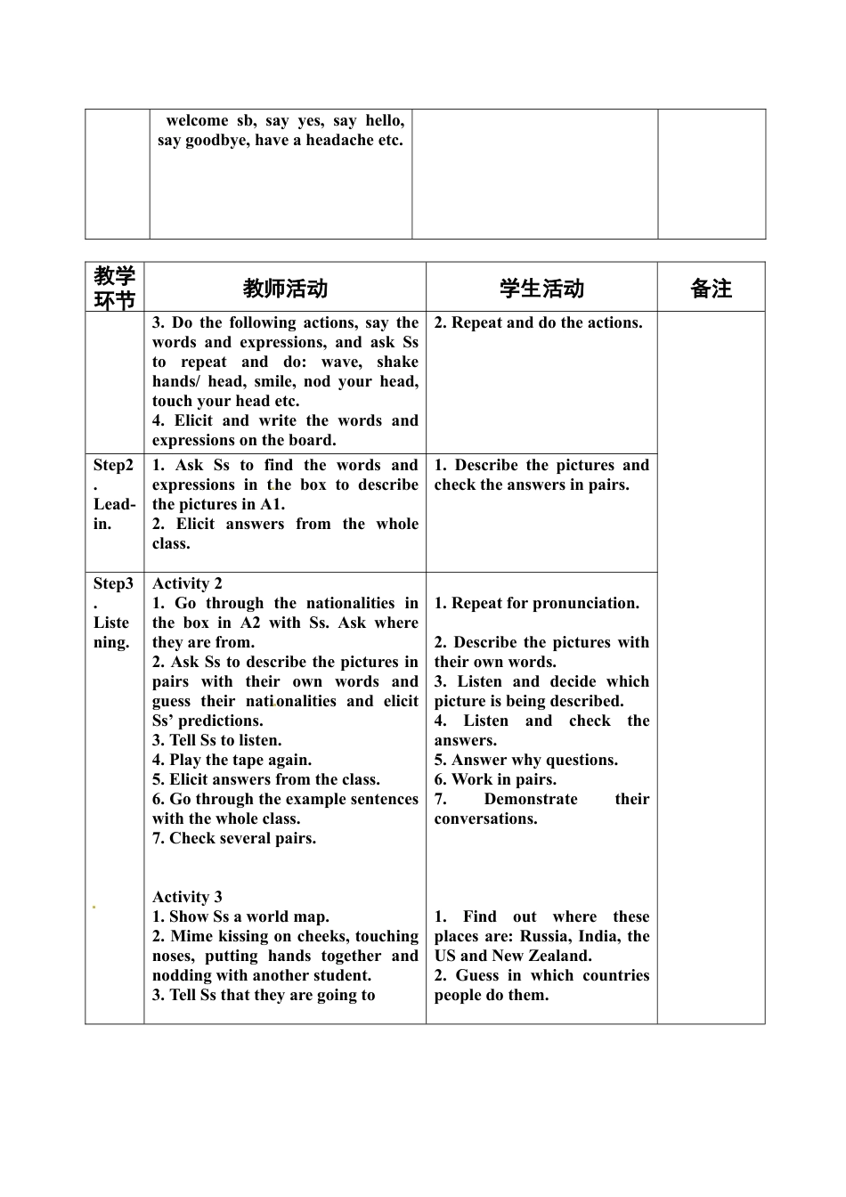 七年级英语下册教案：七下M11U1教案.doc_第2页