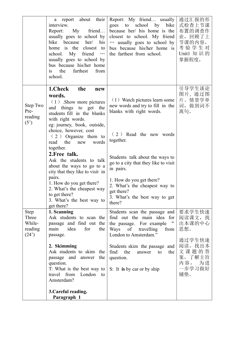 外研版八年级上册教案-Module 4 unit 2.doc_第2页