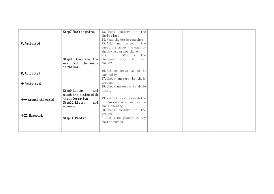 外研版八年级上册教案-Module 4 Unit 3 Language in use教案.doc_第3页