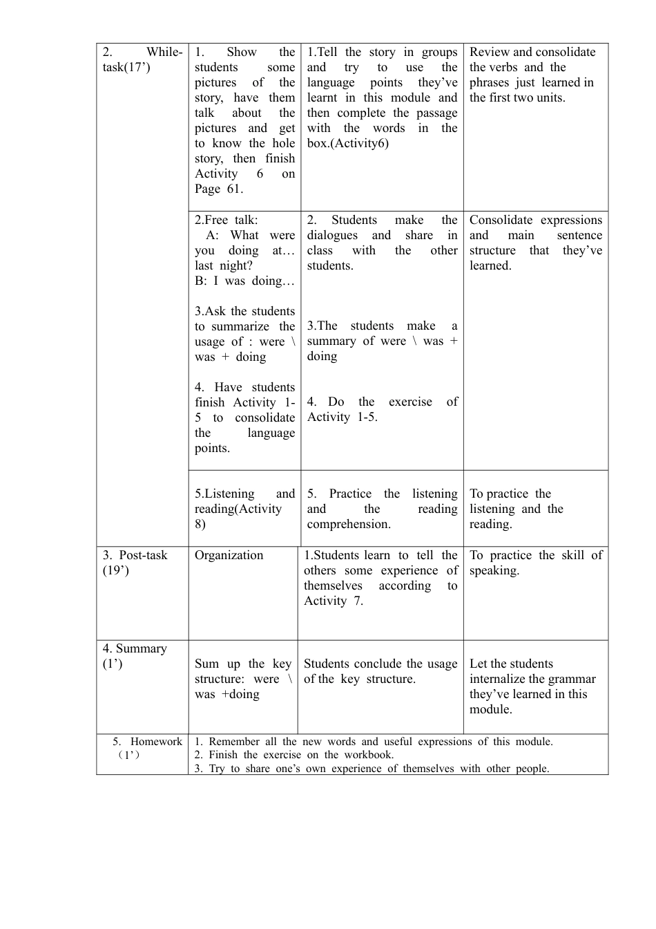 外研版八年级上册教案-Module 7 Unit 3 (2).doc_第2页