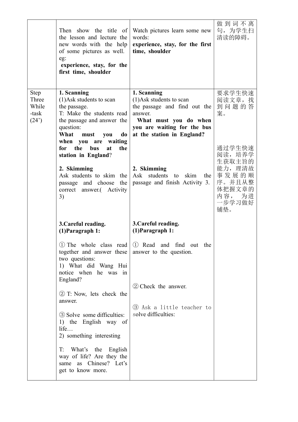 外研版八年级上册教案-Module 11 Unit2 (2).doc_第3页