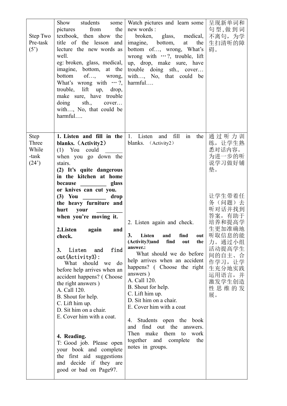 外研版八年级上册教案-Module12 Unit1.doc_第2页