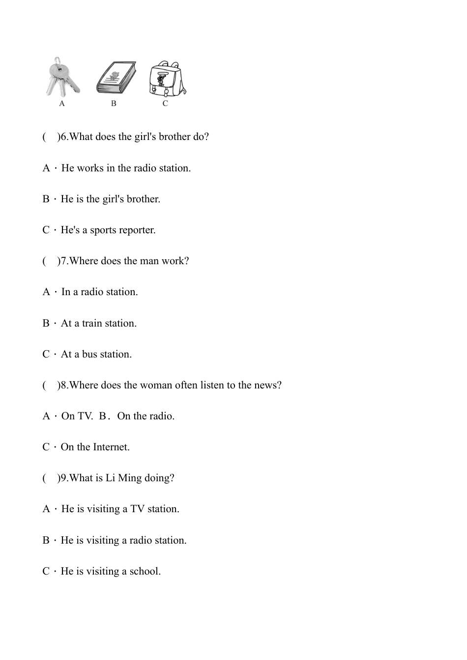 外研版八年级英语下册Module10模块过关检测题（学生版）.doc_第3页