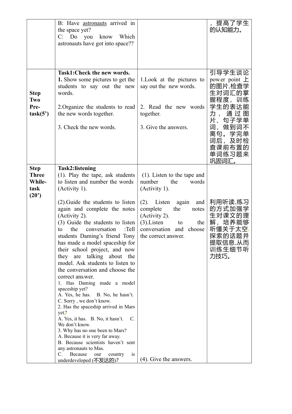外研版八年级英语下册教案：Module3 Unit1.doc_第2页