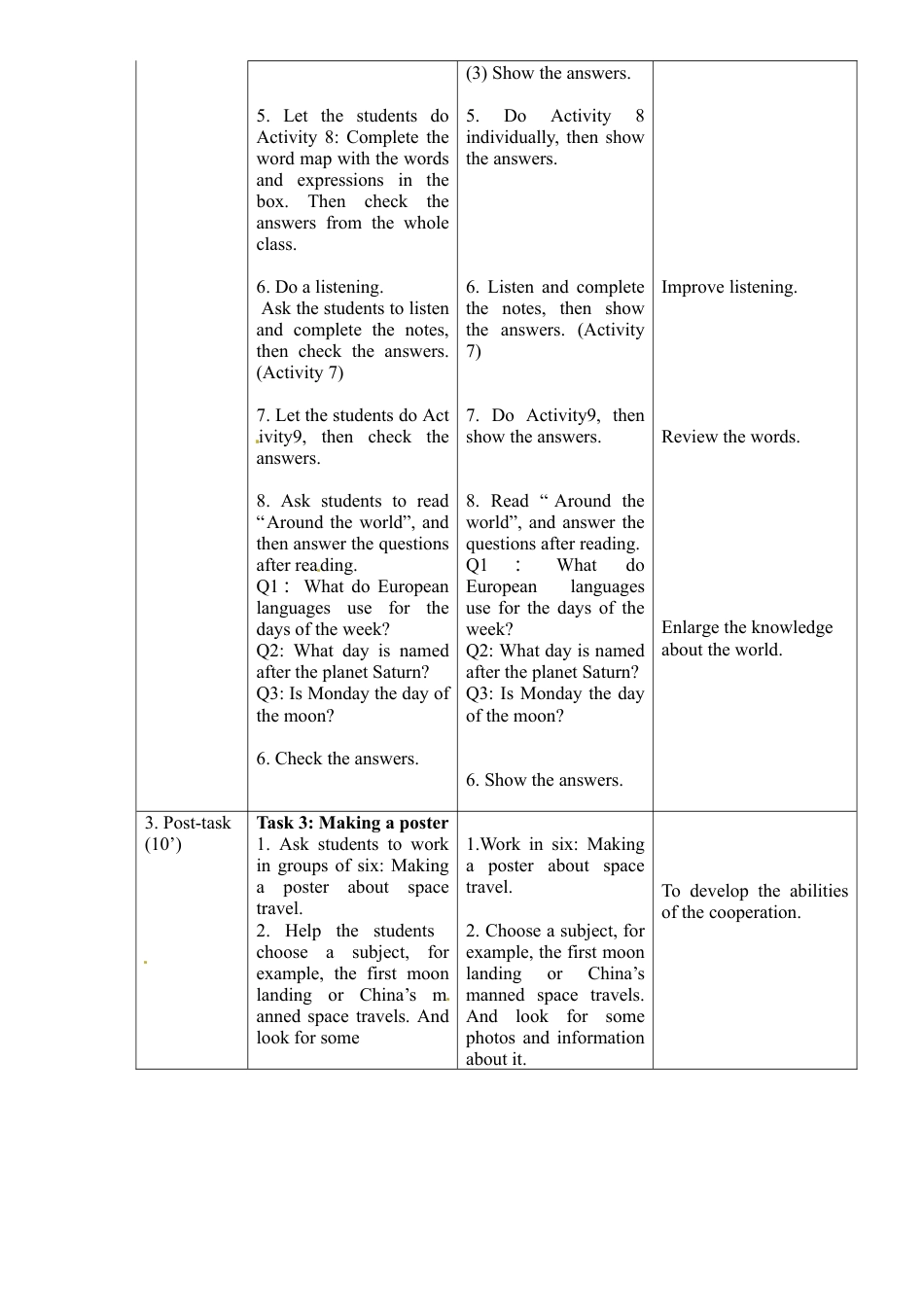 外研版八年级英语下册教案：Module3 Unit3.doc_第3页