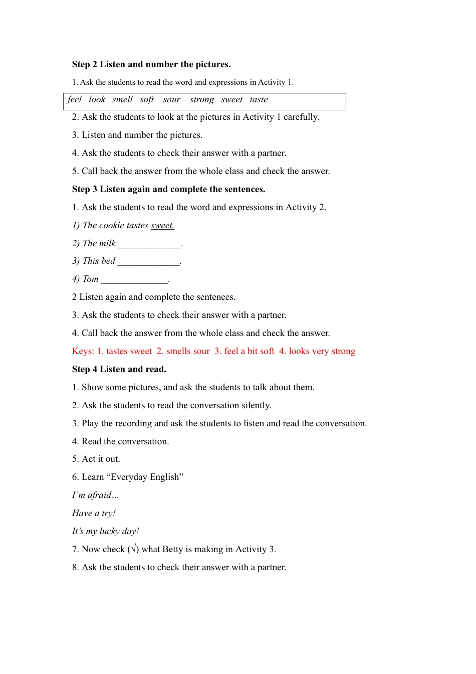 外研版八年级英语下册-教案-Module 1 Feelings and impressions 教案.doc_第3页