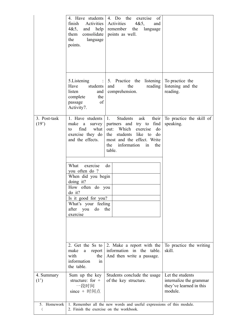 外研版八年级英语下册-教案-Module 4 Unit 3.doc_第3页