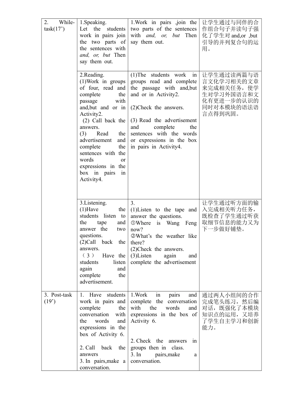 外研版八年级英语下册-教案-Module 7 Unit3 Language in use.doc_第2页