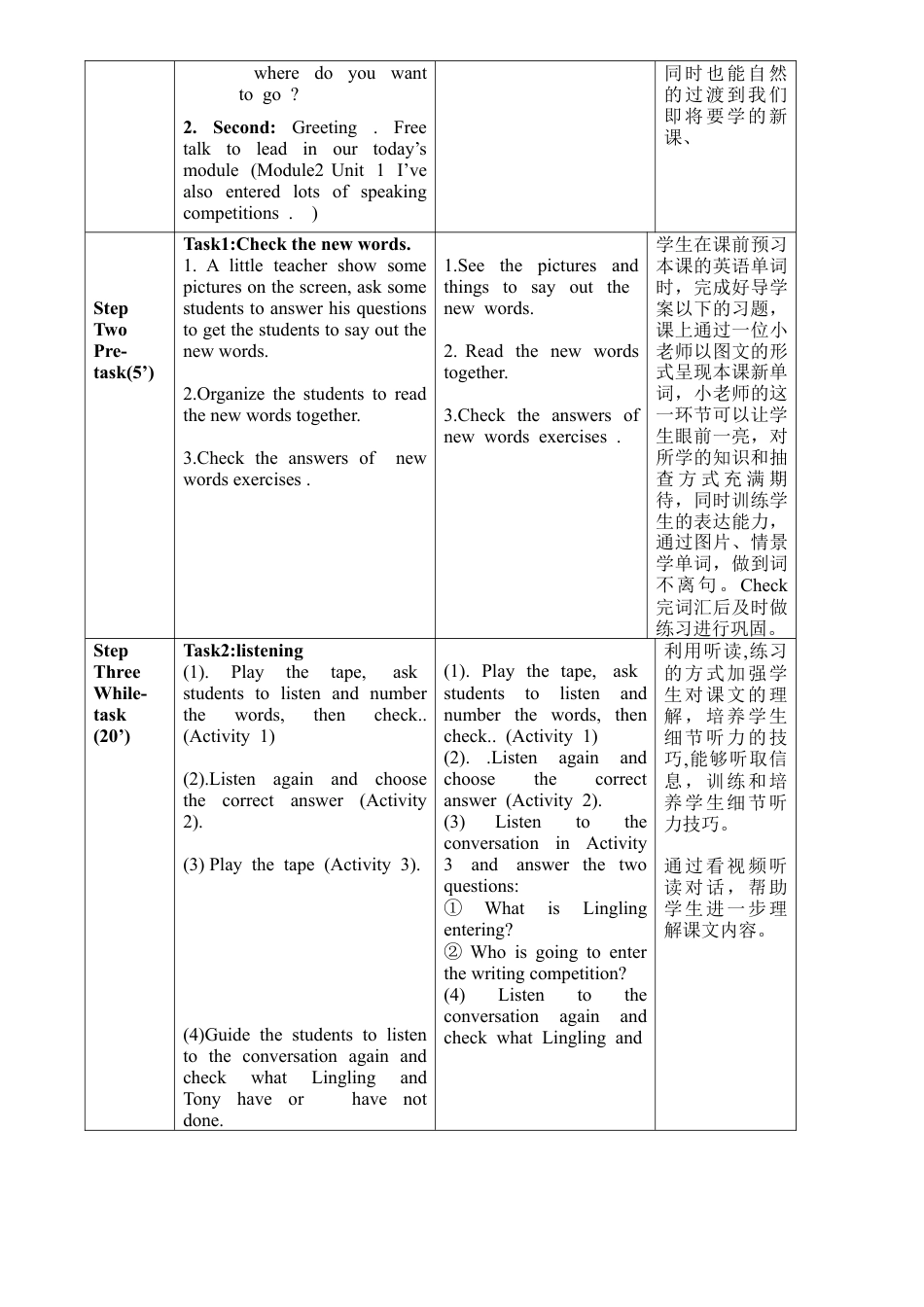 外研版八年级英语下册-教案-Module2 Unit1.doc_第2页