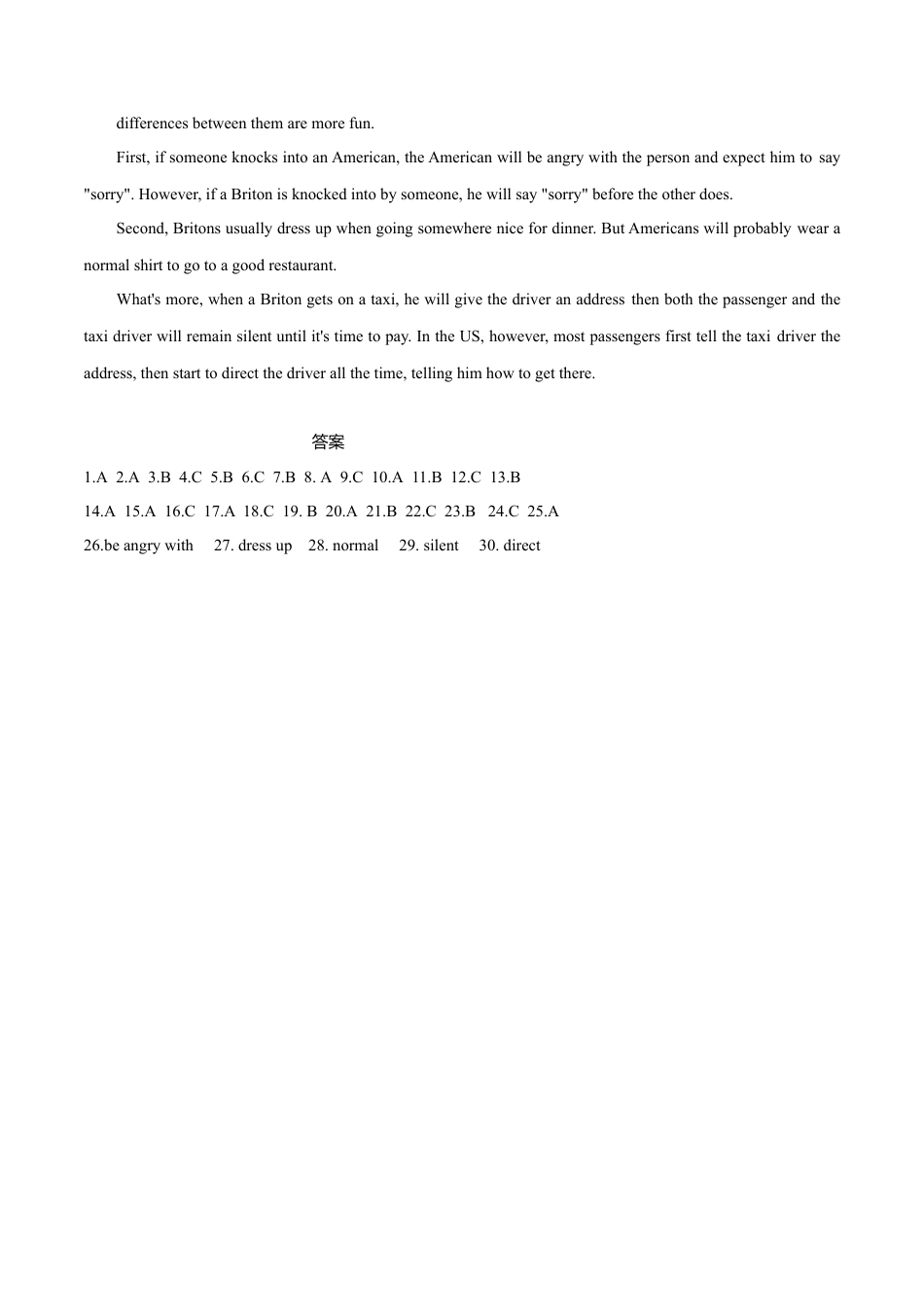 外研版九年级上册试题-Module 6 Problems 话题6 人际交往（提高版） 录音稿和答案.doc_第3页