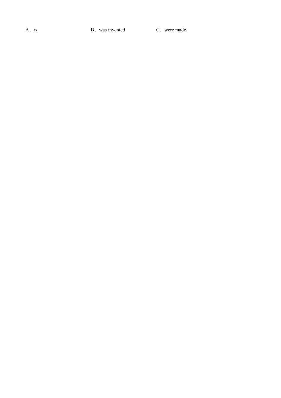 外研版九年级上册试题-专题05 重点语法复习：被动语态-（外研版）（原卷版）.doc_第3页