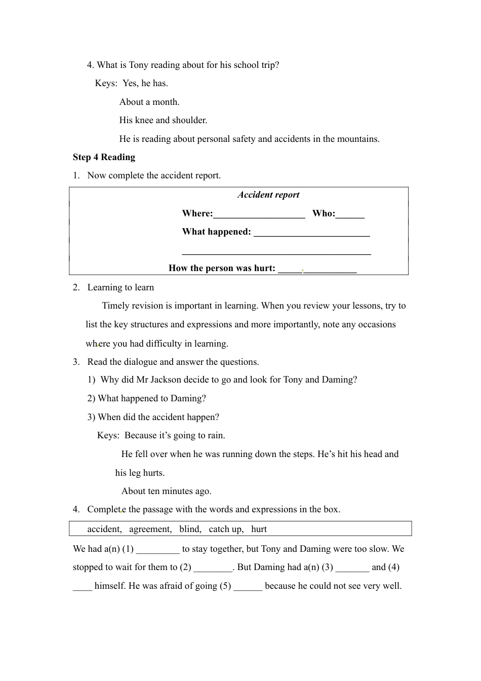 外研版九年级下册-Module5 Unit1 We’d better get you to hospital精品教案.doc_第2页