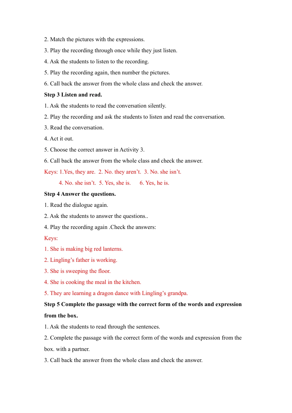 外研版七年级英语上册-教案Unit 1 (2).doc_第3页