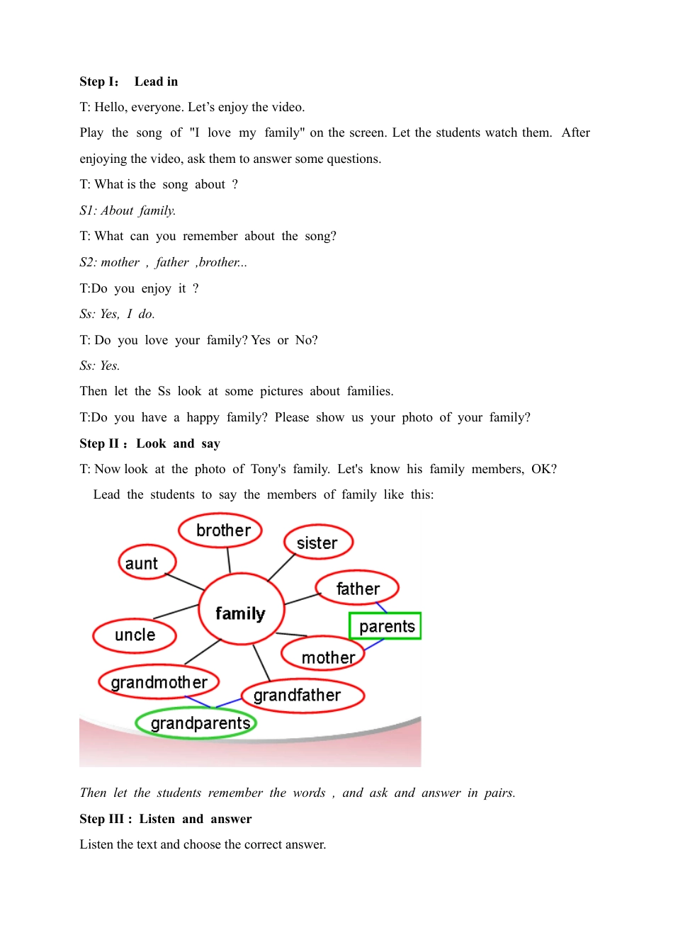外研版七年级英语上册-教案Unit 1 (3).doc_第3页