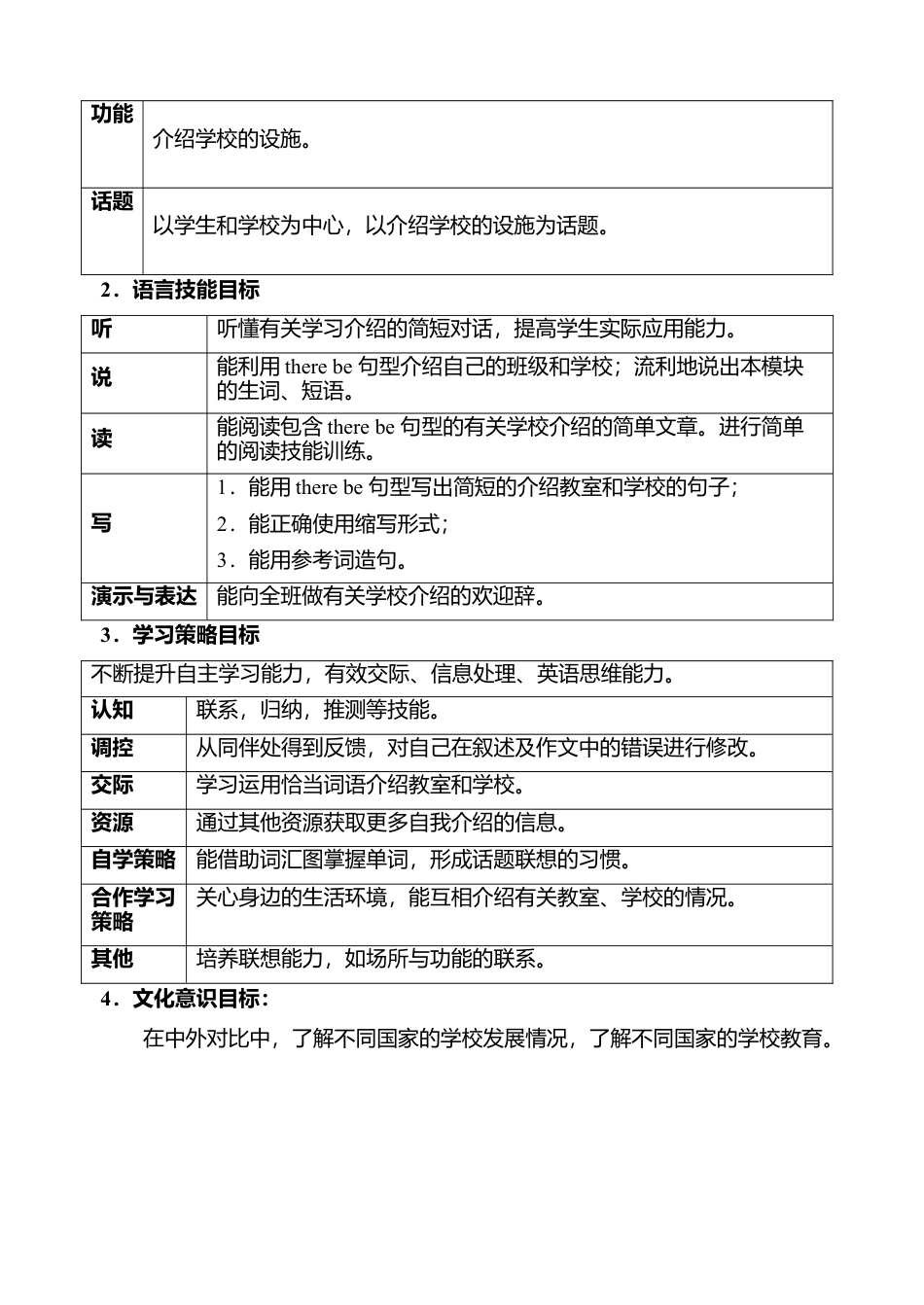 外研版七年级英语上册-教案Unit 1 (4).doc_第2页