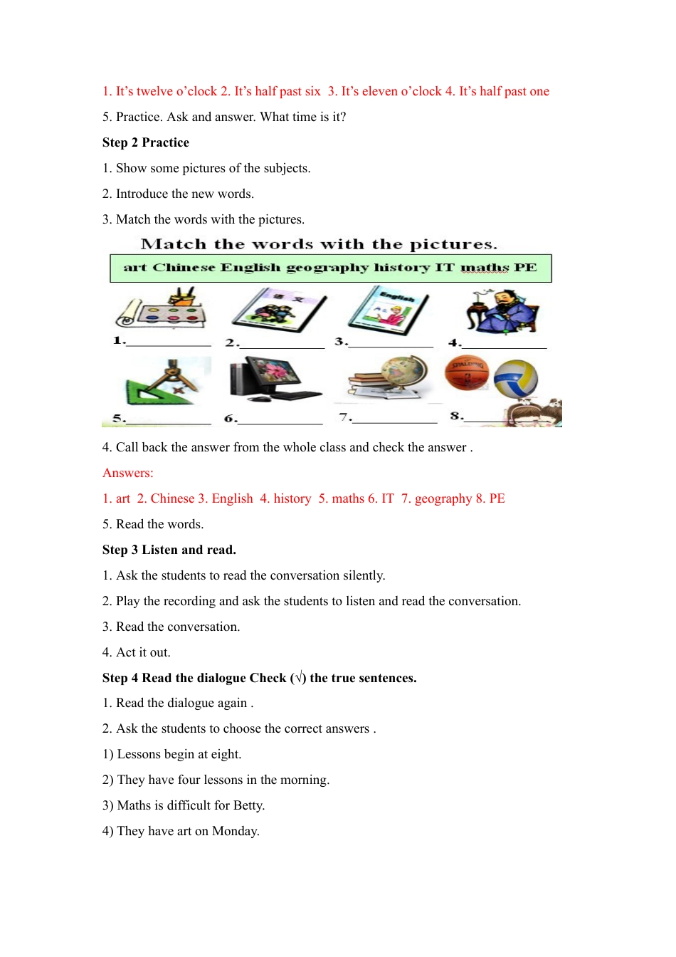 外研版七年级英语上册-教案Unit 1 (6).doc_第3页