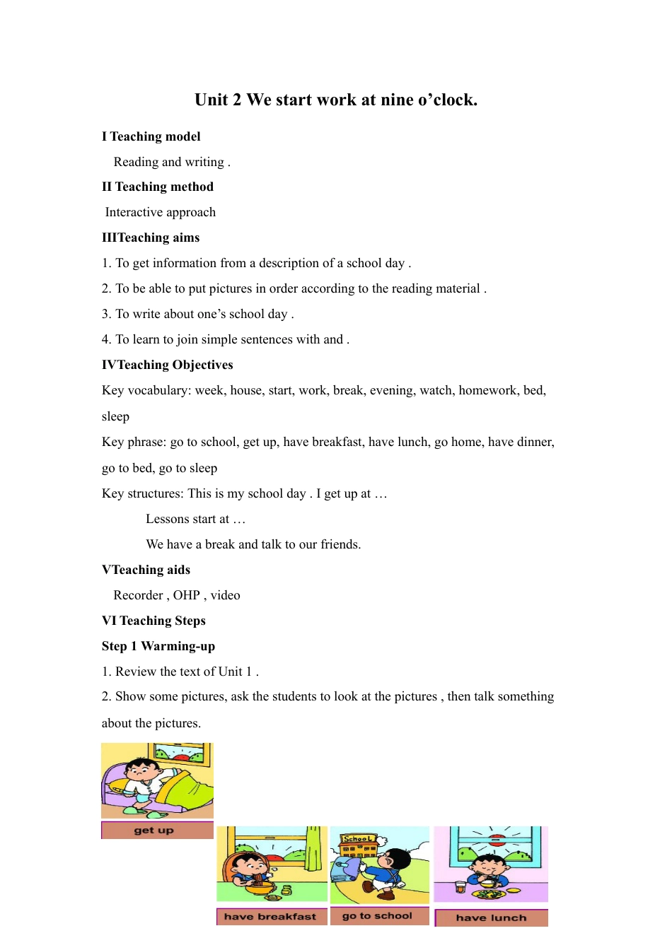 外研版七年级英语上册-教案Unit 2 (6).doc_第2页