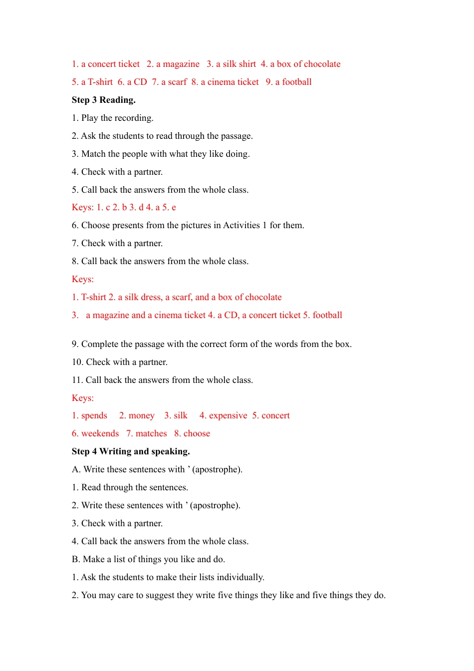 外研版七年级英语上册-教案Unit 2 (8).doc_第3页