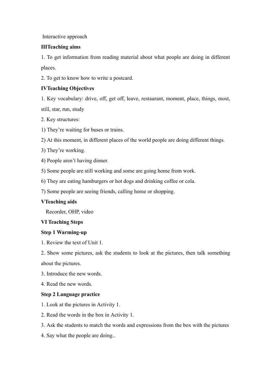 外研版七年级英语上册-教案Unit 2 (9).doc_第2页