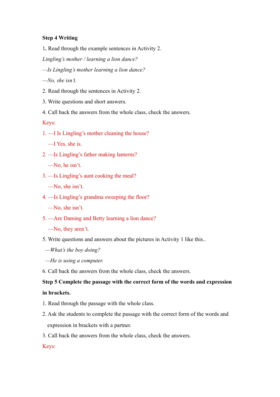 外研版七年级英语上册-教案Unit 3 (2).doc_第3页