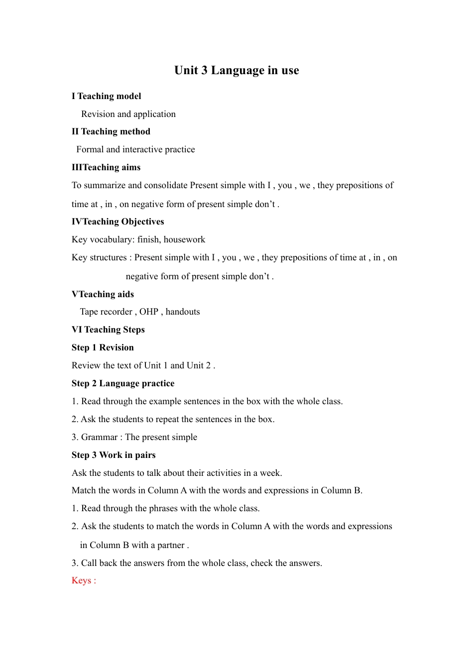 外研版七年级英语上册-教案Unit 3 (6).doc_第2页