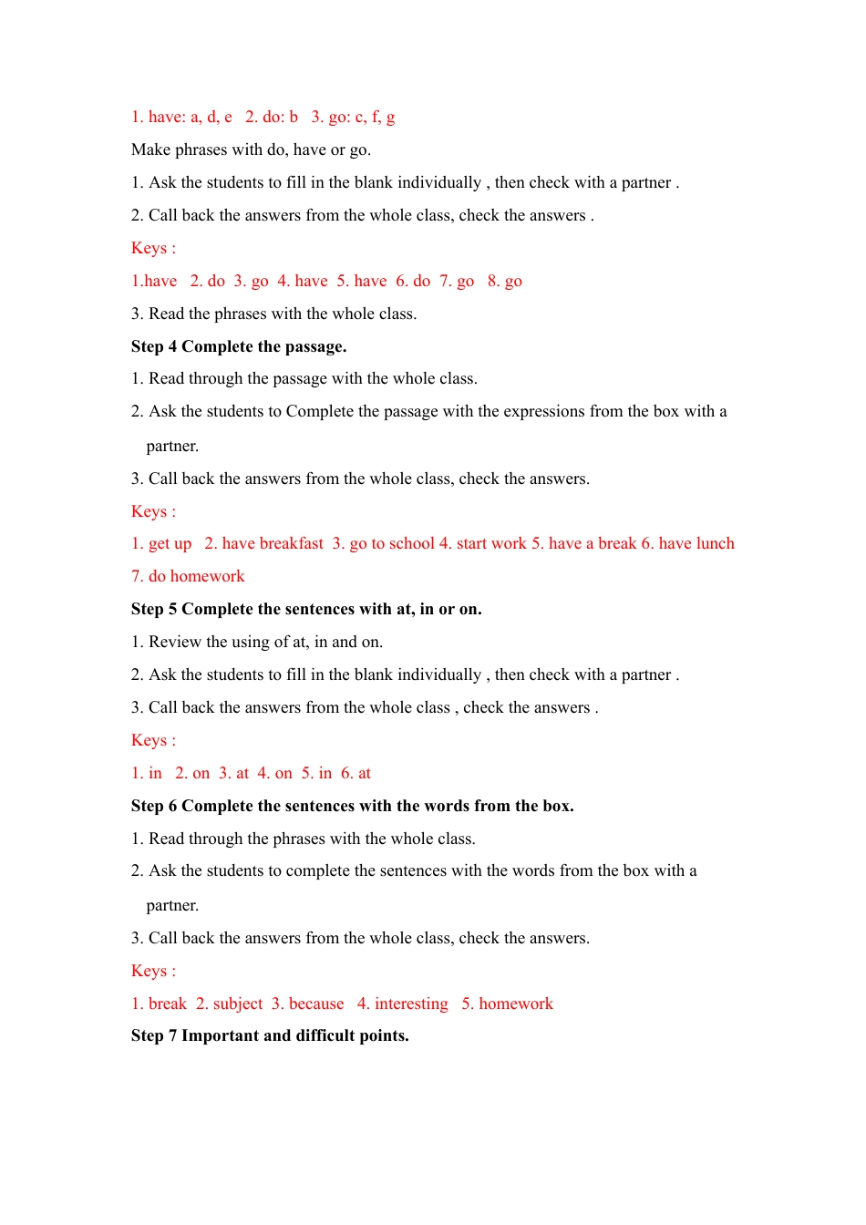 外研版七年级英语上册-教案Unit 3 (6).doc_第3页