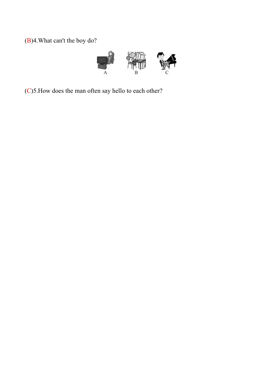 外研版七年级英语下册Module11模块过关检测题（教师版）.doc_第2页