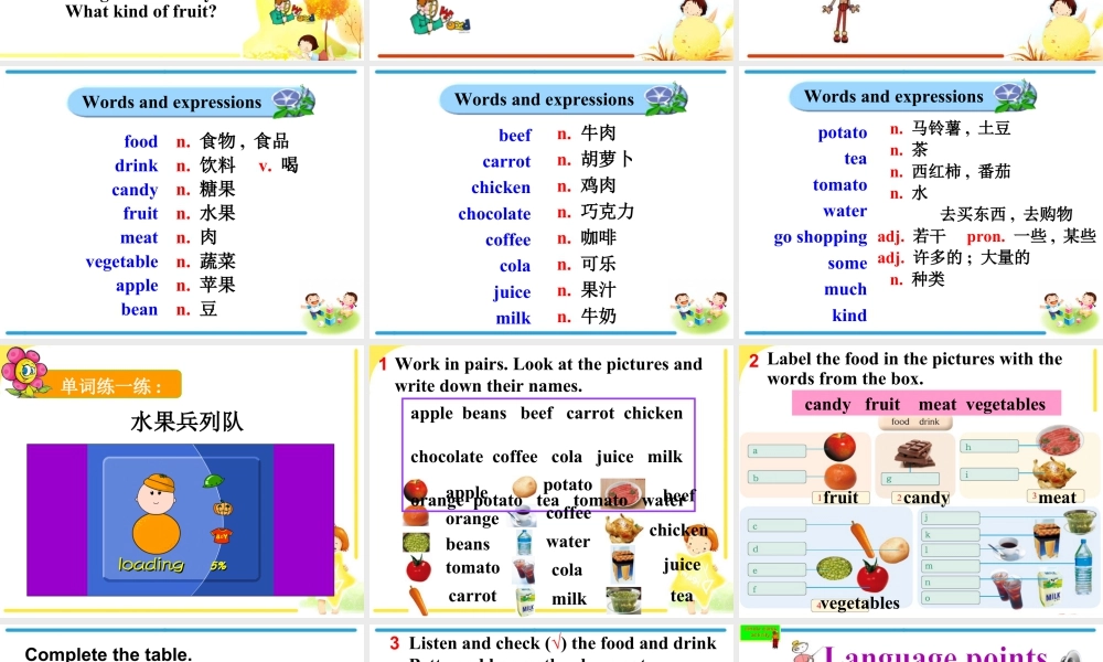 七年级英语上册课件：Module 4 unit 1We've got lots of apples (共40张PPT).ppt