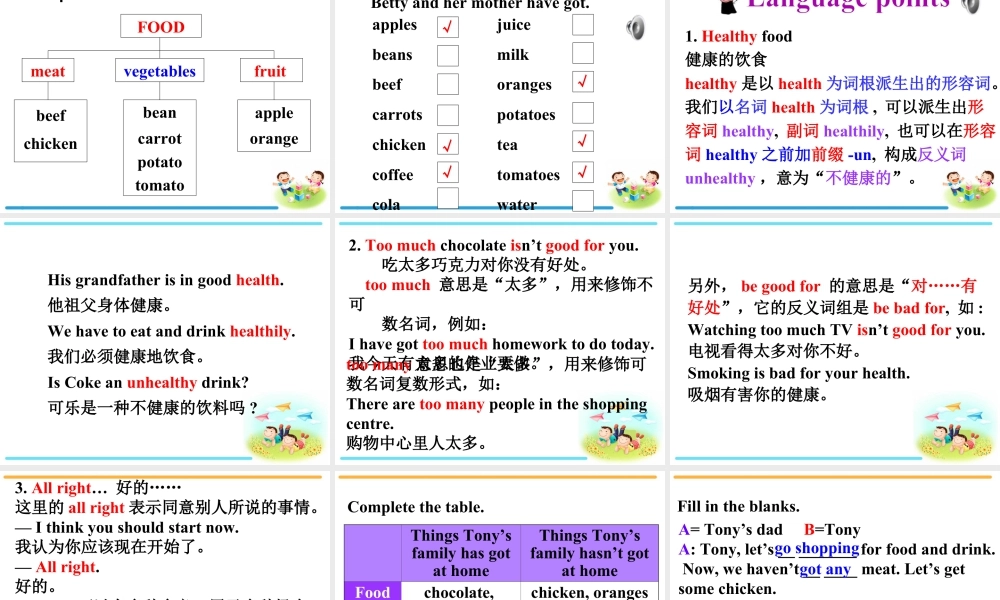 七年级英语上册课件：Module 4 unit 1We've got lots of apples (共40张PPT).ppt