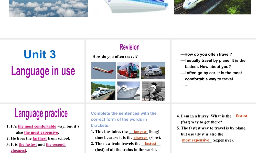 外研版初中英语PPT课件-Module 4  Unit 3.ppt