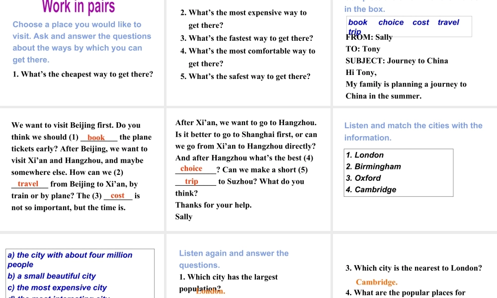 外研版初中英语PPT课件-Module 4  Unit 3.ppt