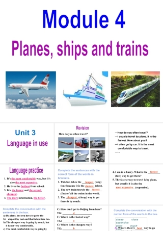 外研版初中英语PPT课件-Module 4  Unit 3.ppt