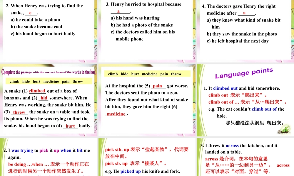 外研版初中英语PPT课件-Module 8  Unit 2.ppt