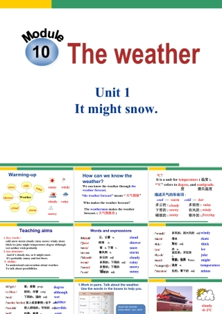 外研版初中英语PPT课件-Module 10 Unit 1.ppt