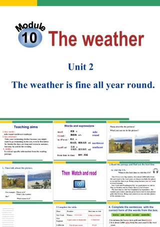 外研版初中英语PPT课件-Module 10 Unit 2.ppt