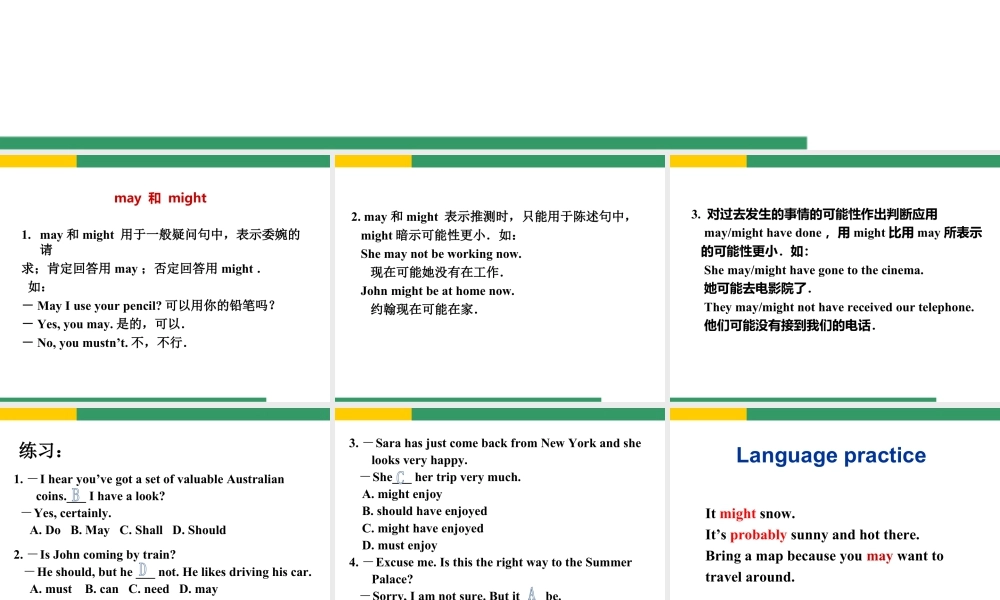 外研版初中英语PPT课件-Module 10 Unit 3.ppt