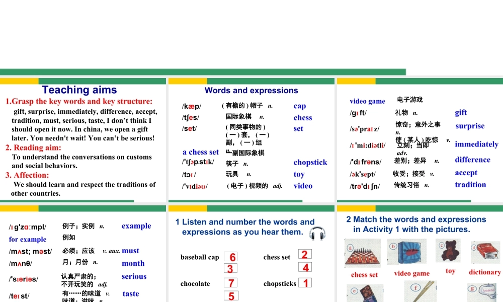 外研版初中英语PPT课件-Module 11 Unit 1.ppt