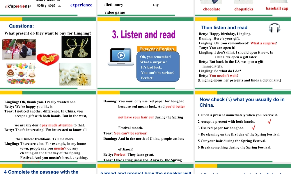 外研版初中英语PPT课件-Module 11 Unit 1.ppt