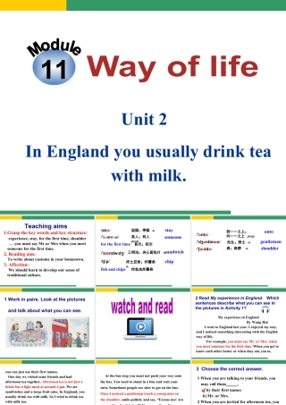 外研版初中英语PPT课件-Module 11 Unit 2.ppt