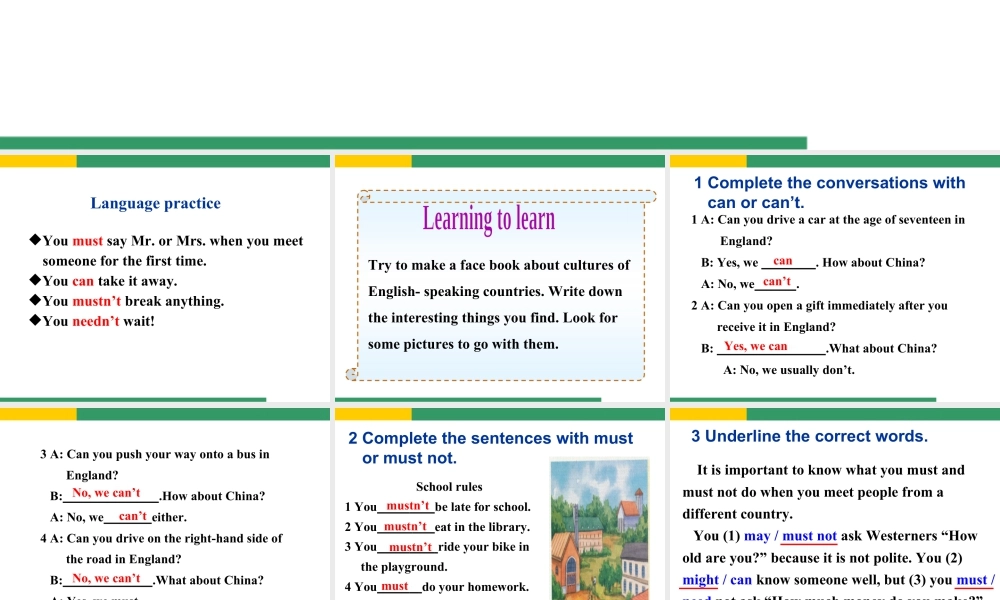 外研版初中英语PPT课件-Module 11 Unit 3.ppt