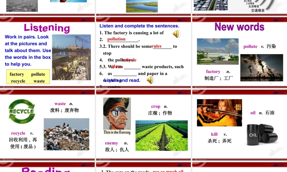 外研版初中英语九年级上-Unit 1 教案 (3).ppt