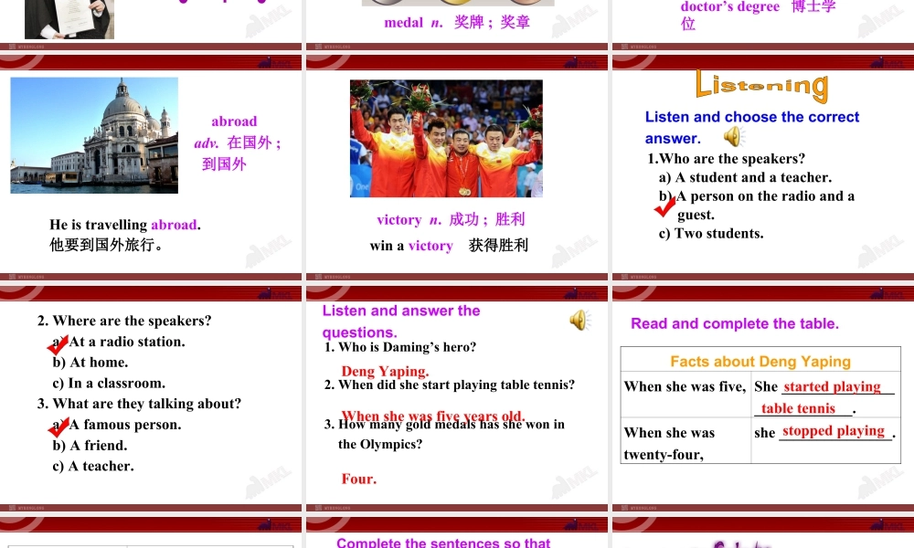 外研版初中英语九年级上-Unit 1教案 (7).ppt