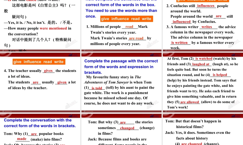 外研版初中英语九年级上-Unit 3教案 (3).ppt